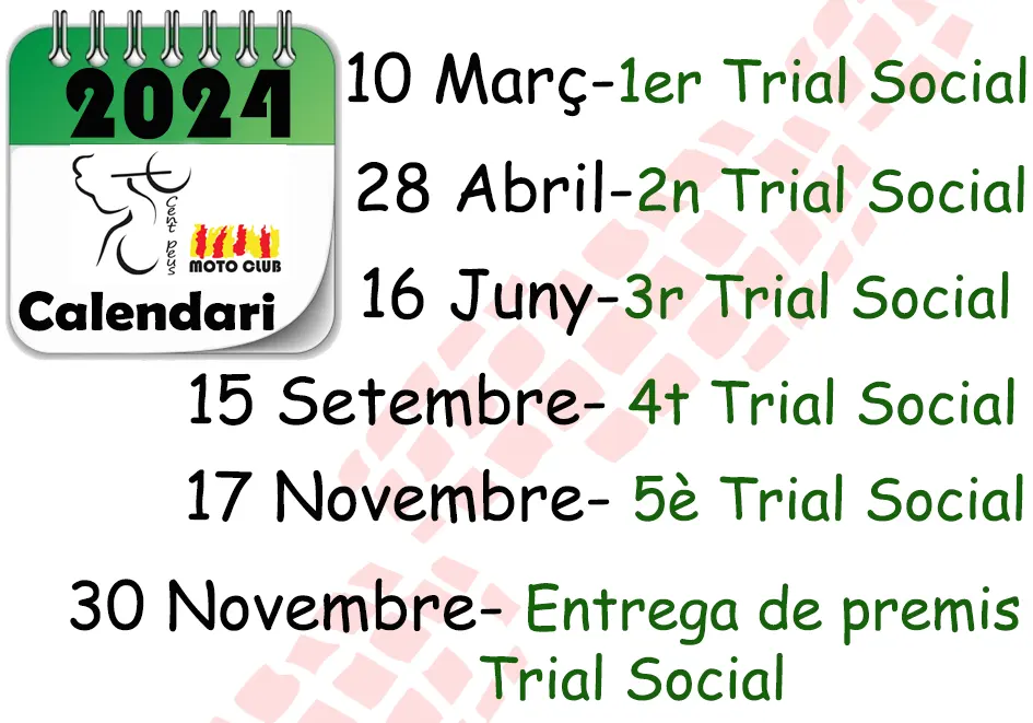 Calendari 2024 Trials