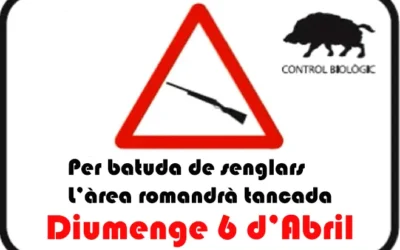 Àrea tancada per batuda 6 d’Abril